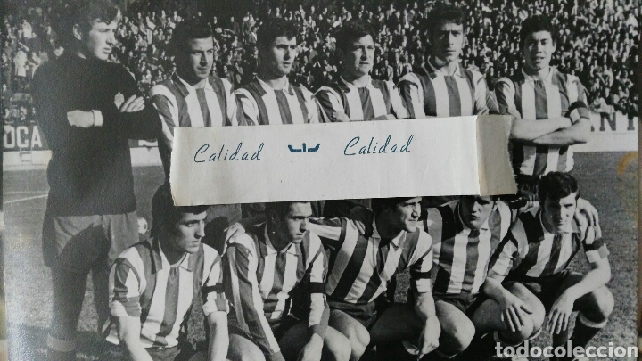 Sammelleidenschaft Sport: Fotograf&iacute;a original del Real Gij&oacute;n (1970) que figur&oacute; en la portada de la revista Gol