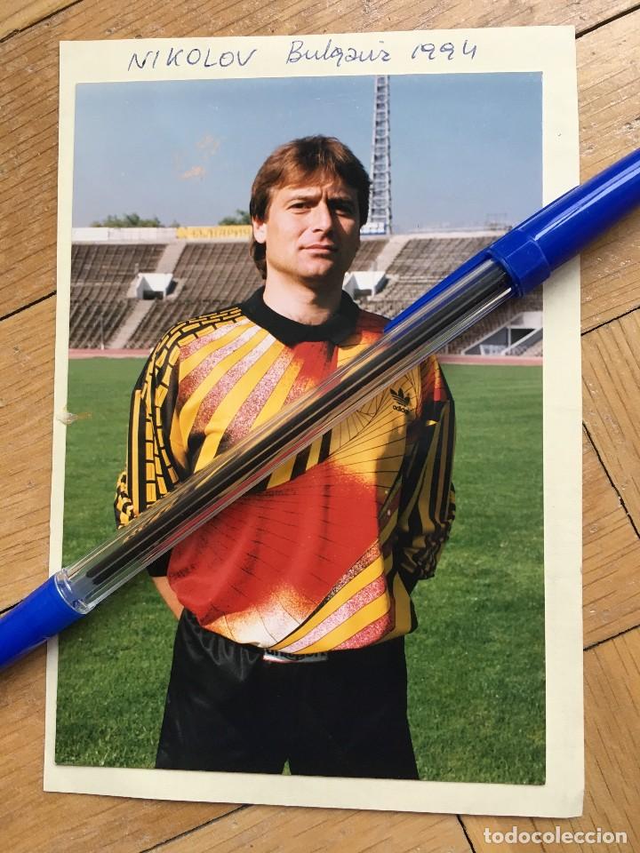 Sammelleidenschaft Sport: R24081 FOTO FOTOGRAFIA ORIGINAL FUTBOL BULGARIA MUNDIAL USA 1994 NIKOLOV