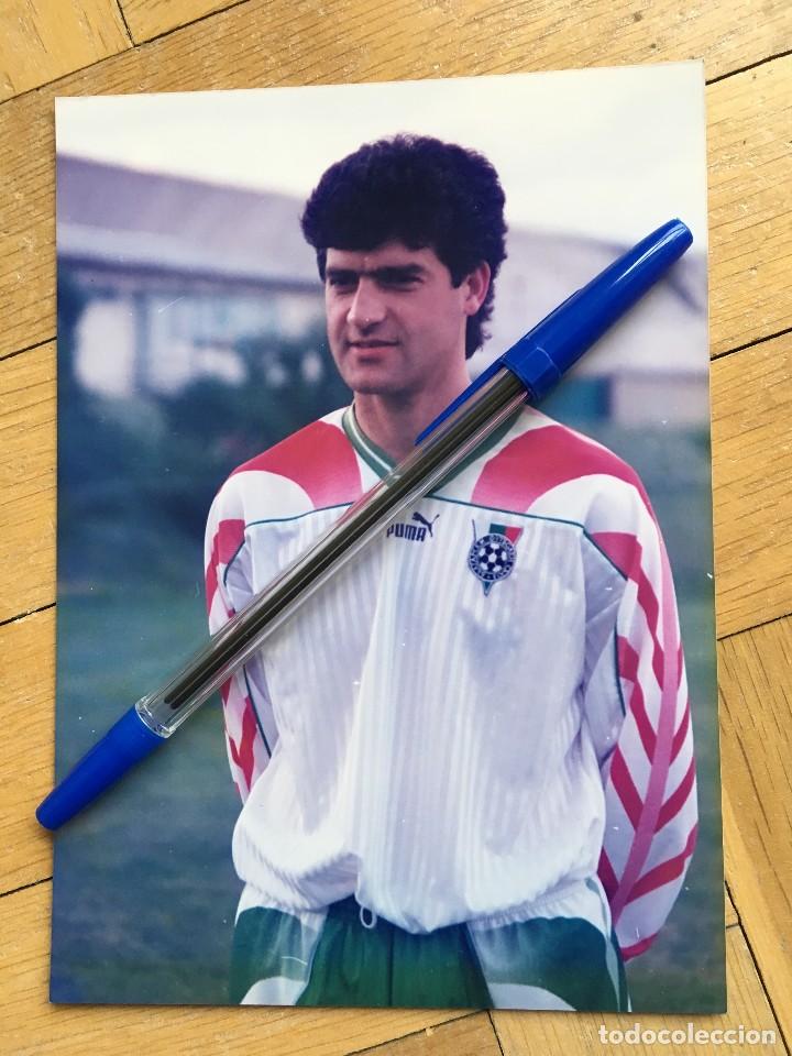 Sammelleidenschaft Sport: R24116 FOTO FOTOGRAFIA ORIGINAL FUTBOL BULGARIA YANKOV 1996