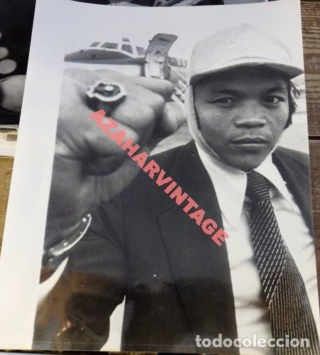 Collectionnisme sportif: BOXEO , ANTIGUA FOTOGRAFIA DE SANSAK MUANGSURIN, LA SOMBRA DEL DIABLO, 200X255MM