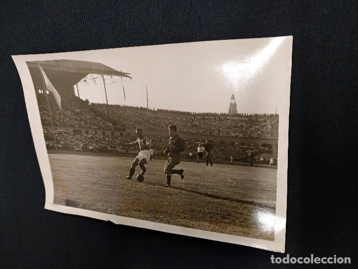 Sports collectibles: FOTOGRAFIA ORIGINAL - JUEGOS DEL MEDITERRANEO 1955 - PARTIDO ESPA&Ntilde;A - FRANCIA