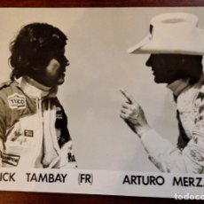 Coleccionismo deportivo: FÓRMULA 1 - F1 - FOTO PROMOCIONAL PILOTOS MARLBORO 1976 - PATRICK TAMBAY Y ARTURO MERZARIO. Lote 296883818