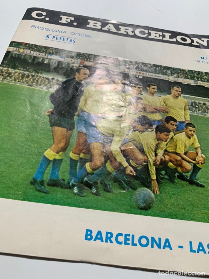 Collectionnisme sportif: Programa oficial f&uacute;tbol club Barcelona-Las Palmas 19 de enero de 1969