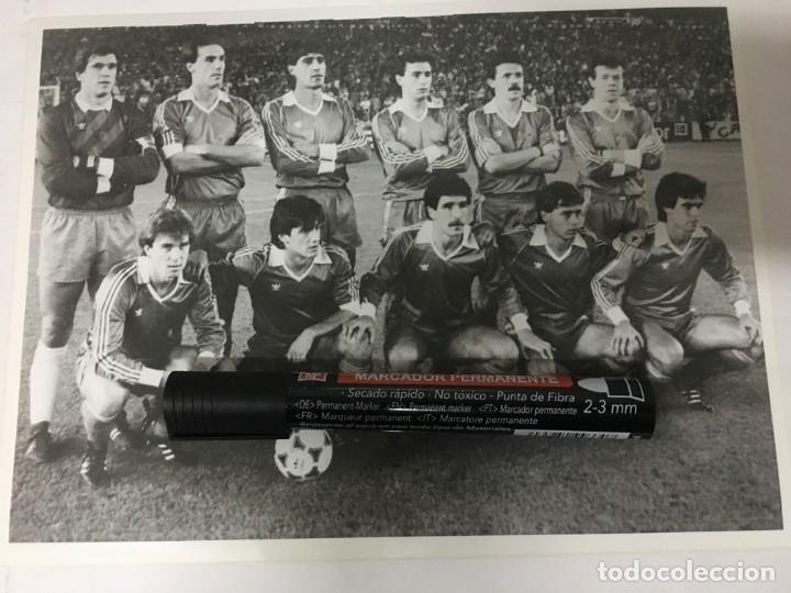 Coleccionismo deportivo: F1875 ORIGINAL FOTO FOTOGRAFIA DE PRENSA TEMPORADA 1986 1987 ONCE INICIAL ALINEACION REAL SOCIEDAD