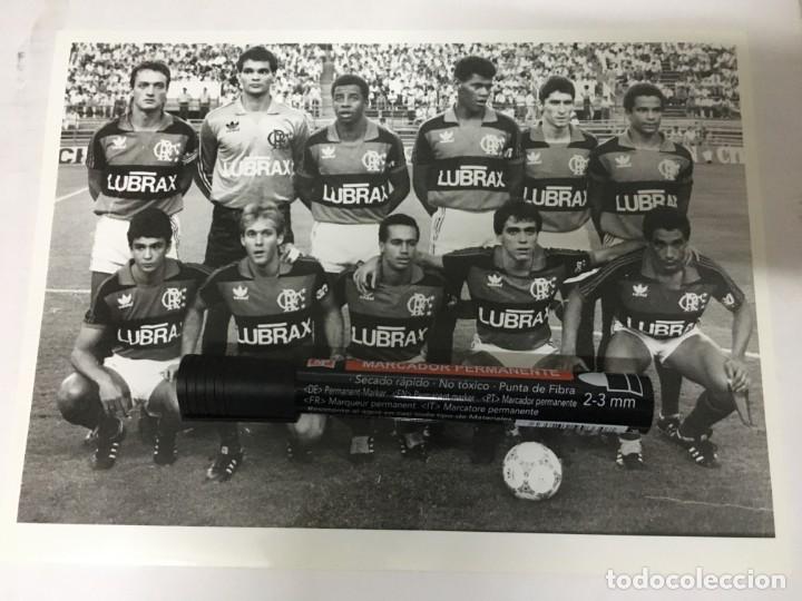 Coleccionismo deportivo: F1888 ORIGINAL FOTO FOTOGRAFIA DE PRENSA TEMPORADA 1986 1987 ONCE INICIAL ALINEACION FLAMENGO