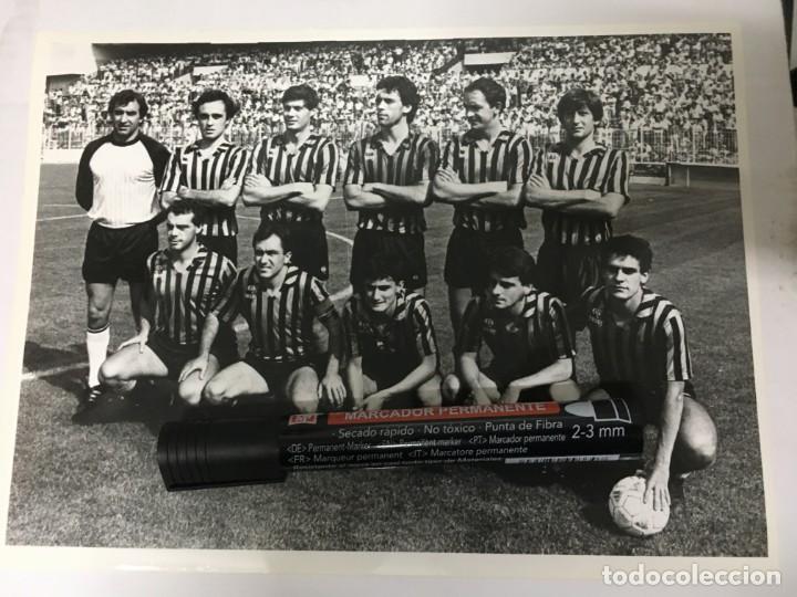 Coleccionismo deportivo: F1882 ORIGINAL FOTO FOTOGRAFIA DE PRENSA (11-12-1985) ONCE INICIAL ALINEACION SESTAO