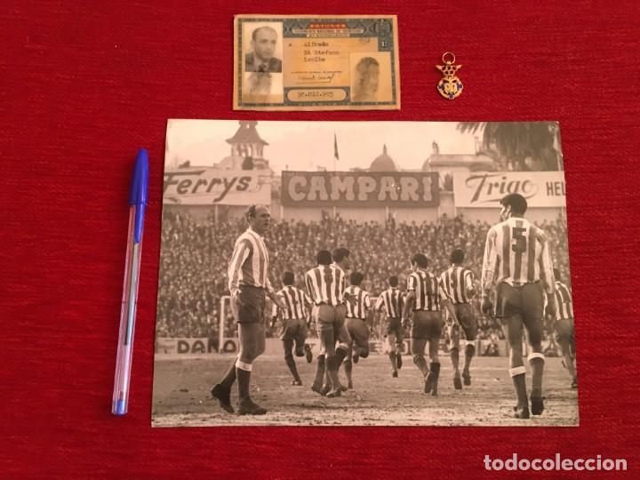 Coleccionismo deportivo: F150 FOTO FOTOGRAFIA ORIGINAL DE PRENSA ESPANYOL DI STEFANO PUBLICIDAD CAMPARI