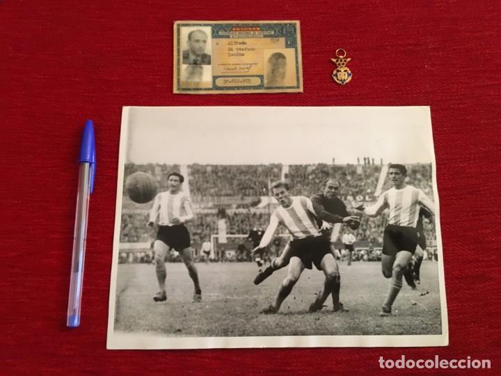Collectionnisme sportif: F156 FOTO FOTOGRAFIA ORIGINAL DE PRENSA REAL MADRID DI STEFANO