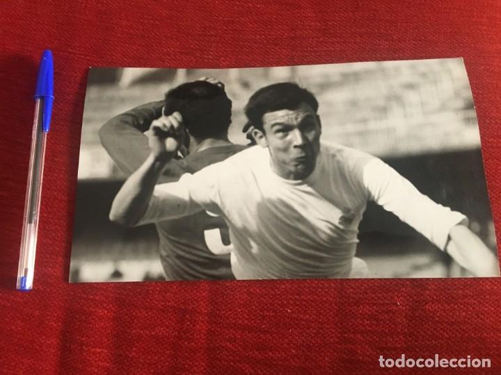 Sports collectibles: F525 FOTO FOTOGRAFIA ORIGINAL DE PRENSA PEDRO DE FELIPE REAL MADRID ESPANYOL (14-4-1968)