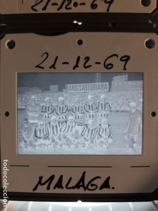 Coleccionismo deportivo: 2 Diapositivas del MALAGA de 1969 - Foto 1