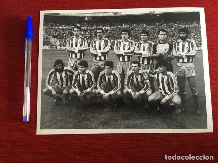 Collectionnisme sportif: F2109 FOTO FOTOGRAFIA ORIGINAL DE PRENSA ONCE ALINEACION SPORTING GIJON (28-12-1986)