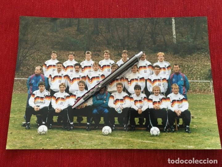 Coleccionismo deportivo: F27514 FOTO FOTOGRAFIA ORIGINAL DE PRENSA FUTBOL ALEMANIA 1992 ONCE ALINEACION PLANTILLA