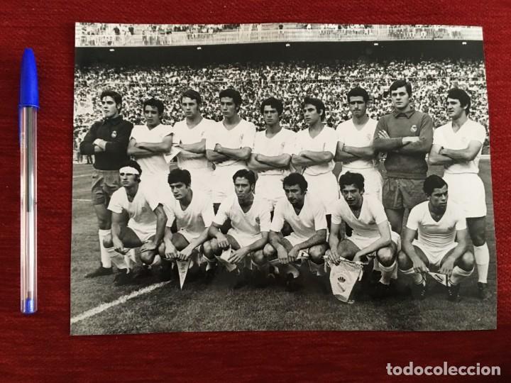 Sammelleidenschaft Sport: F3165 FOTO FOTOGRAFIA ORIGINAL PRENSA ONCE ALINEACION FINAL COPA JUVENIL 1971 REAL MADRID ATHLETIC B
