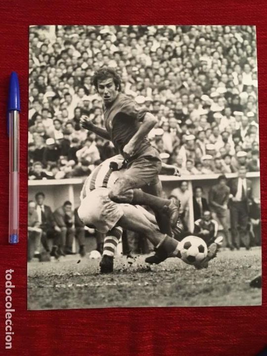 Coleccionismo deportivo: F4052 FOTO FOTOGRAFIA ORIGINAL DE PRENSA JOSE ANTONIO GRANDE REAL SOCIEDAD 1-1 REAL MADRID(8-5-1973)