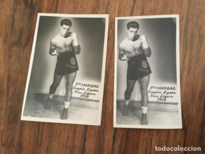Coleccionismo deportivo: FOTOGRAF&Iacute;A PROMOCI&Oacute;NAL FRANCISCO MARSAL CAMPEON ESPA&Ntilde;A PESO LIGERO 1950 BOXEO