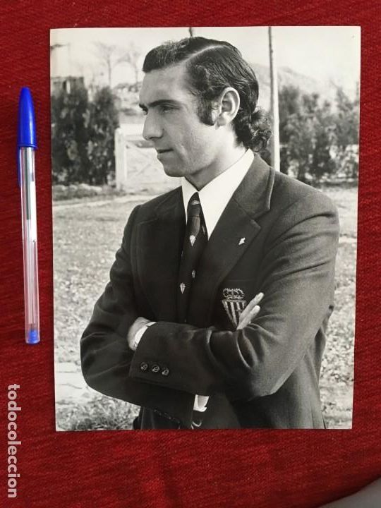 Collectionnisme sportif: F6908 FOTO FOTOGRAFIA ORIGINAL DE PRENSA QUINI ENRIQUE CASTRO SPORTING GIJON