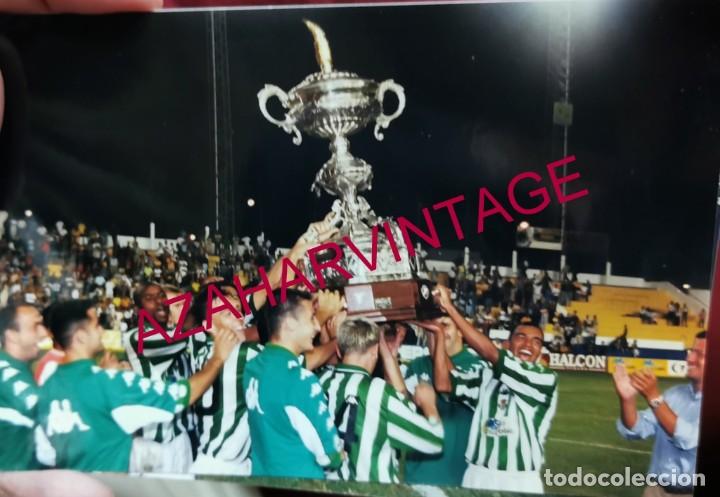 Collectionnisme sportif: 1999, REAL BETIS BALOMPIE, GANADOR TROFEO RAMON DE CARRANZA, 15X10 CMS