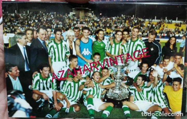 Collectionnisme sportif: 2001, REAL BETIS BALOMPIE, GANADOR TROFEO RAMON DE CARRANZA, 15X10 CMS