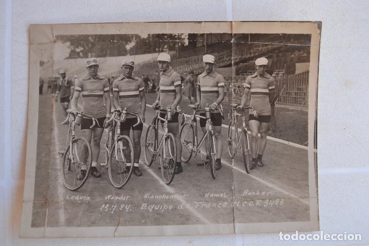Coleccionismo deportivo: 1924 FOTOGRAFIA EQUIPO OLIMPICA DE CICLISMO FRANCESA RARO