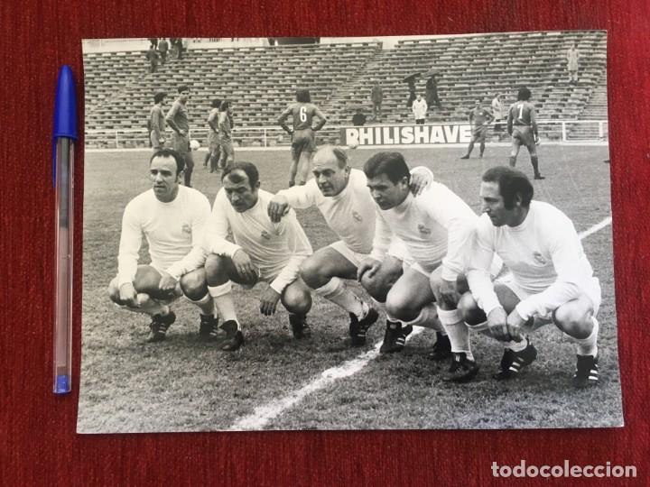 Coleccionismo deportivo: F8423 FOTO FOTOGRAFIA ORIGINAL DE PRENSA REAL MADRID DI STEFANO CANARIO DEL SOL PUSKAS GENTO