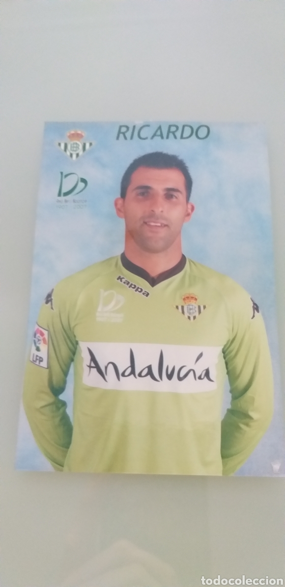 Coleccionismo deportivo: FOTOGRAF&Iacute;A REAL BETIS.RICARDO. - Foto 1
