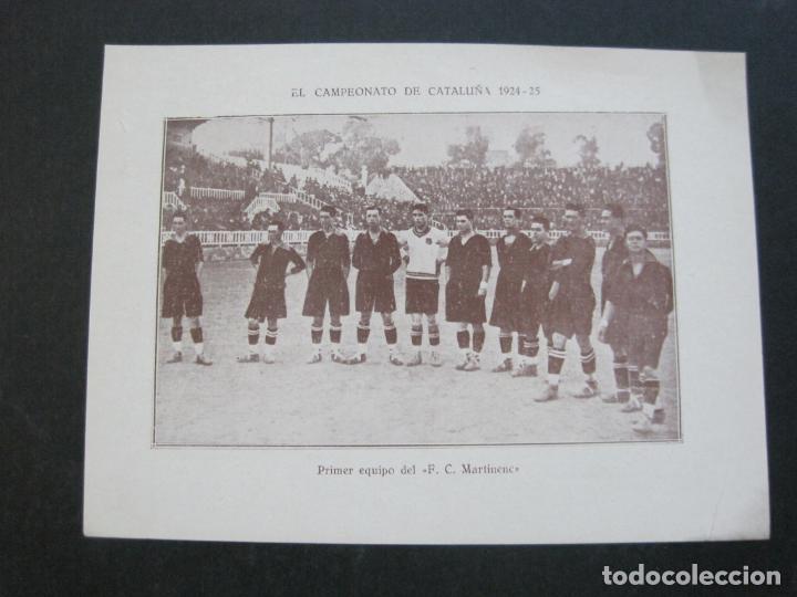Sports collectibles: FC MARTINENC-CAMPEONATO CATALU&Ntilde;A 1924 1925-FOTOGRAFIA ANTIGUA FUTBOL-VER FOTOS-(K-328)