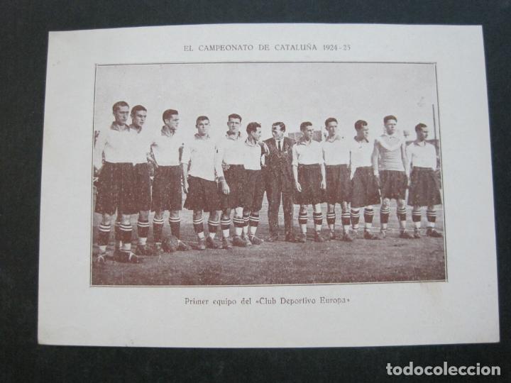 Sports collectibles: CLUB DEPORTIVO EUROPA-CAMPEONATO CATALU&Ntilde;A 1924 1925-FOTOGRAFIA ANTIGUA FUTBOL-VER FOTOS-(K-331)