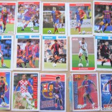 Coleccionismo deportivo: LOTE 24 FICHAS REVISTAS FC BARCELONA FUTBOL VARIADO 15X10 VARIOS AÑOS POSTCARD CARD NO CROMO R7. Lote 222095788