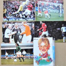 Coleccionismo deportivo: LOTE 20 FOTOS PICTURE MANCHESTER UNITED FOOTBALL FOTO 17X12 VARIOS AÑOS CARD NO CROMO R36. Lote 222099566