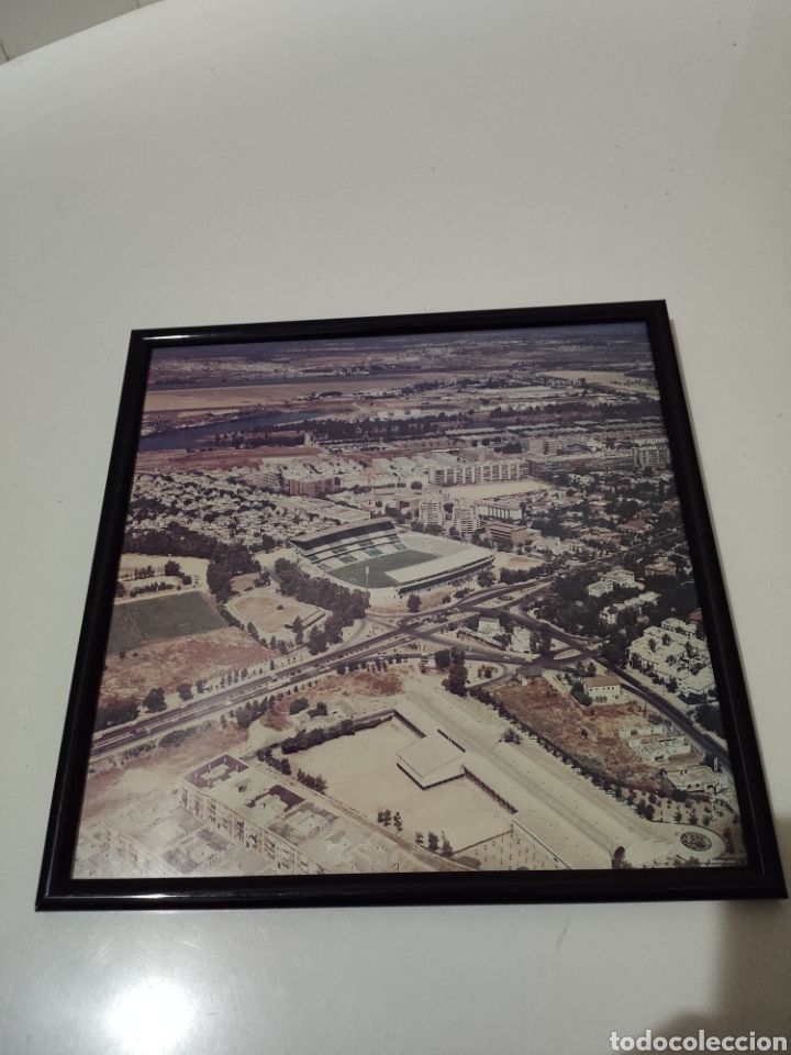 Sports collectibles: Foto a&eacute;rea a&ntilde;os 80 estadio de f&uacute;tbol Benito Villamarin (Betis)