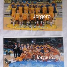 Coleccionismo deportivo: HERBALIFE GRAN CANARIA BALONCESTO.LOTE 2 FOTOS CAMPEÓN SUP.ESP. 2016-2017 EN VITORIA VS EL BARCELONA. Lote 251725690