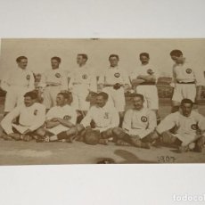 Coleccionismo deportivo: ESPECTACULAR FOTOGRAFÍA ORIGINAL DEL R MADRID AÑO 1907 - BARREONDO, GIRALT, NEYRA