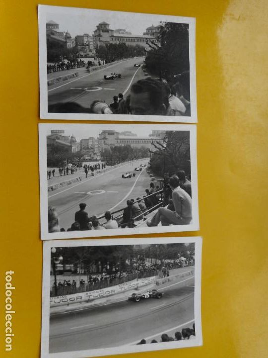 Coleccionismo deportivo: TRES FOTOGRAFIAS.CARRERA DE COCHES.RALLY. CIRCUITO SIN IDENTIFICAR.BARCELONA? A&Ntilde;OS 60