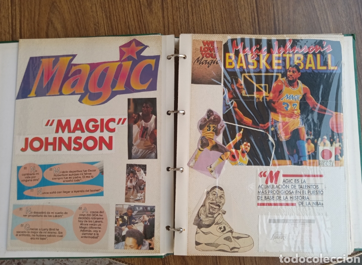 Coleccionismo deportivo: Album de Recortes de Magic Johnson - Foto 4