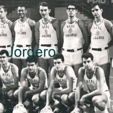 Coleccionismo deportivo: R. MADRID BALONCESTO 1966-1967. CAMPEÓN DE LIGA Y COPA. FOTO