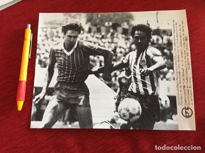 Colecionismo desportivo: F17033 FOTOCOPIA FOTO FOTOGRAFIA MUNDIAL (20-5-1986) ESPA&Ntilde;A GUADALAJARA JULIO SALINAS