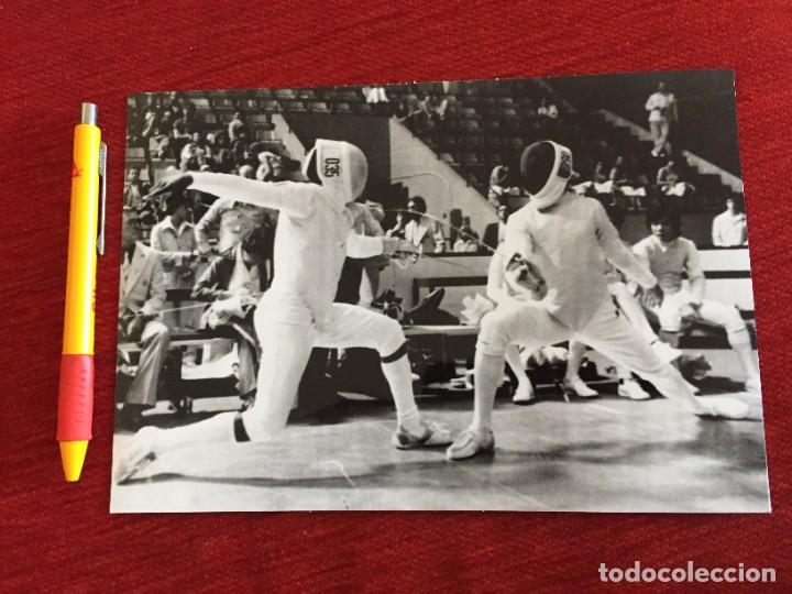 Coleccionismo deportivo: F18448 FOTO FOTOGRAFIA ORIGINAL OLIMPIADAS MONTREAL 1976 ESGRIMA CHRISTIAN NOEL JORGE GARBEY