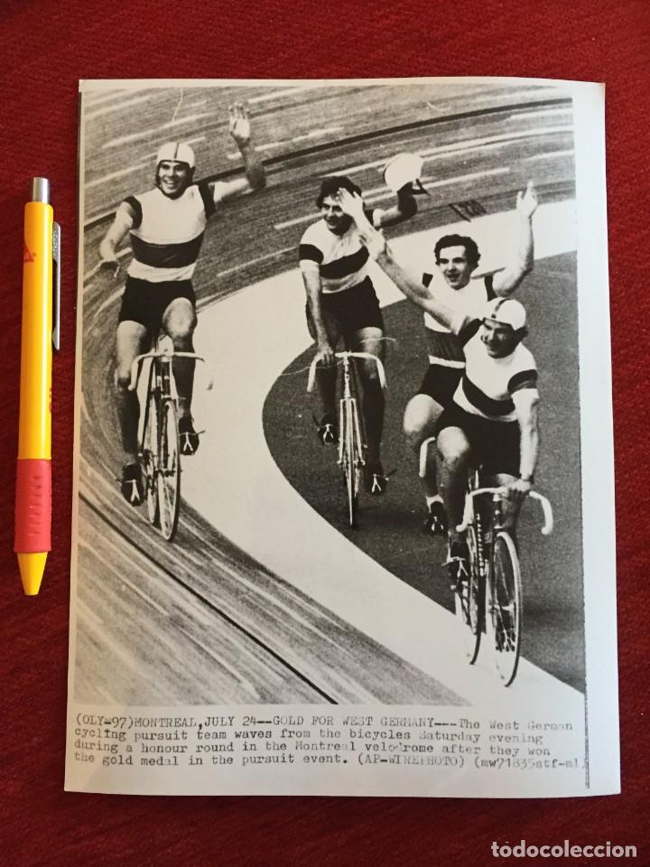 Coleccionismo deportivo: F18630 FOTO FOTOGRAFIA ORIGINAL OLIMPIADAS MONTREAL 1976 CICLISMO ALEMANIA