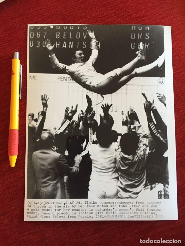 Coleccionismo deportivo: F18631 FOTO FOTOGRAFIA ORIGINAL OLIMPIADAS MONTREAL 1976 ILDIKO SCHWARZENBERGER ESGRIMA