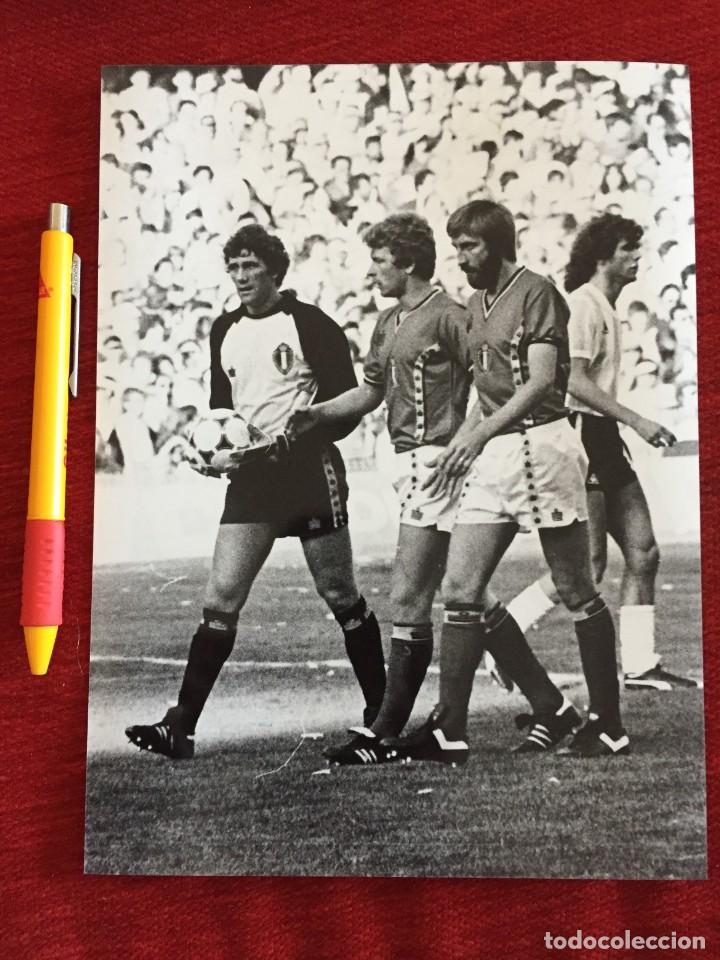 Coleccionismo deportivo: F19066 FOTO FOTOGRAFIA ORIGINAL MUNDIAL BELGICA 1-0 ARGENTINA (13-6-1982) Jean-Marie Pfaff
