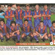 Coleccionismo deportivo: CROMOS FC BARCELONA-CÁDIZ CF AÑOS 90. Lote 313361068