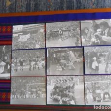 Coleccionismo deportivo: 10 FOTOS PARTIDO FÚTBOL SELECCIÓN YUGOSLAVIA 0 VS ESPAÑA 1 CLASIFICADA MUNDIAL 78. BOTELLAZO JUANITO. Lote 334462578