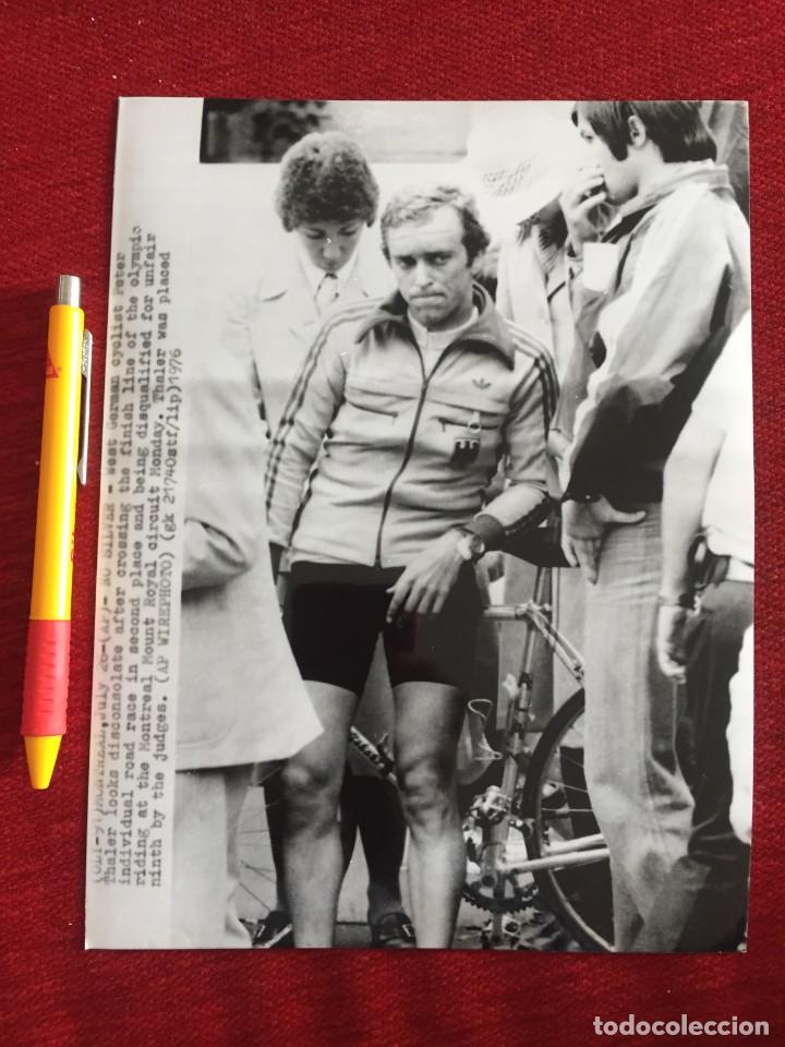 Coleccionismo deportivo: F23019 FOTO FOTOGRAFIA ORIGINAL OLIMPIADAS MONTREAL 1976 CICLISMO KLAUS PETER THALER