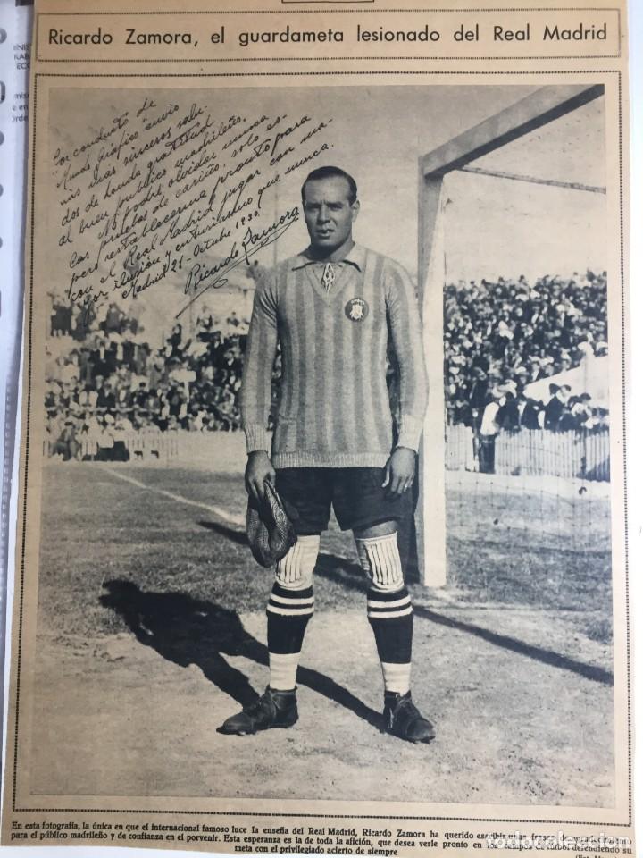 Coleccionismo deportivo: L&Aacute;MINA RICARDO ZAMORA - Foto 1
