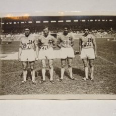 Coleccionismo deportivo: FOTOGRAFIA ORIGINAL DE EPOCA,ATLETISMO,OLIMPIADA PARIS 1924,ESTADIO DE COLOMBES,EQUIPO ITALIA