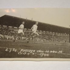 Coleccionismo deportivo: FOTOGRAFIA ORIGINAL DE EPOCA,ATLETISMO PARIS 1924,ESTADIO DE COLOMBES,10000 MTRS.