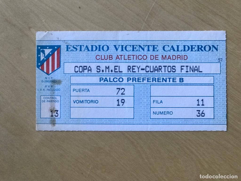 Coleccionismo deportivo: Entrada Atl&eacute;tico de Madrid - Foto 1