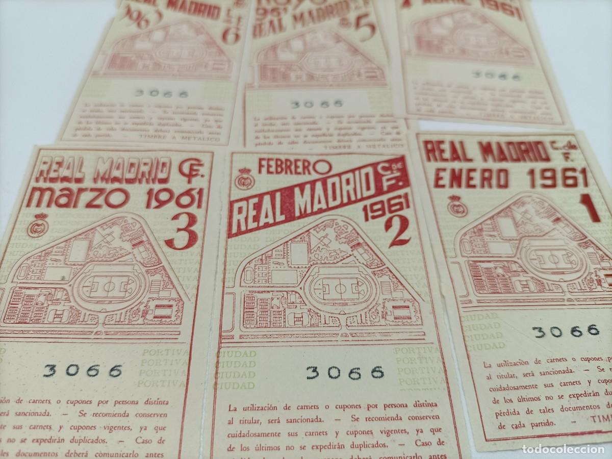 Coleccionismo deportivo: Dos carnets de socios del Real Madrid. - Foto 8