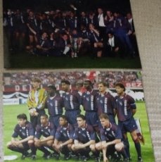 Coleccionismo deportivo: AJAX DE AMSTERDAM. LOTE 2 FOTOS GANADOR CHAMPIONS 1994-1995 EN VIENA CONTRA EL MILÁN. Lote 380455444