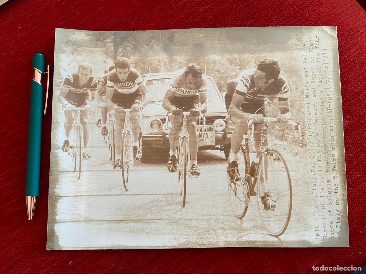 Coleccionismo deportivo: F24745 FOTO FOTOGRAFIA ORIGINAL CICLISMO GIRO 1973 GIANNI MOTTA FELICE GIMONDI OLE RITTER